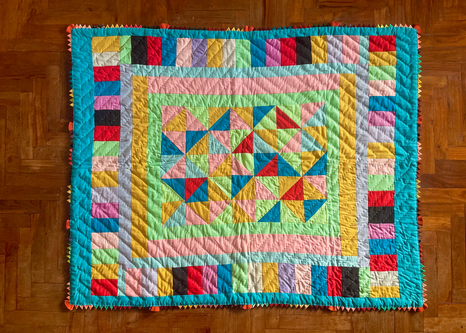 Baby Quilt- Color Dance