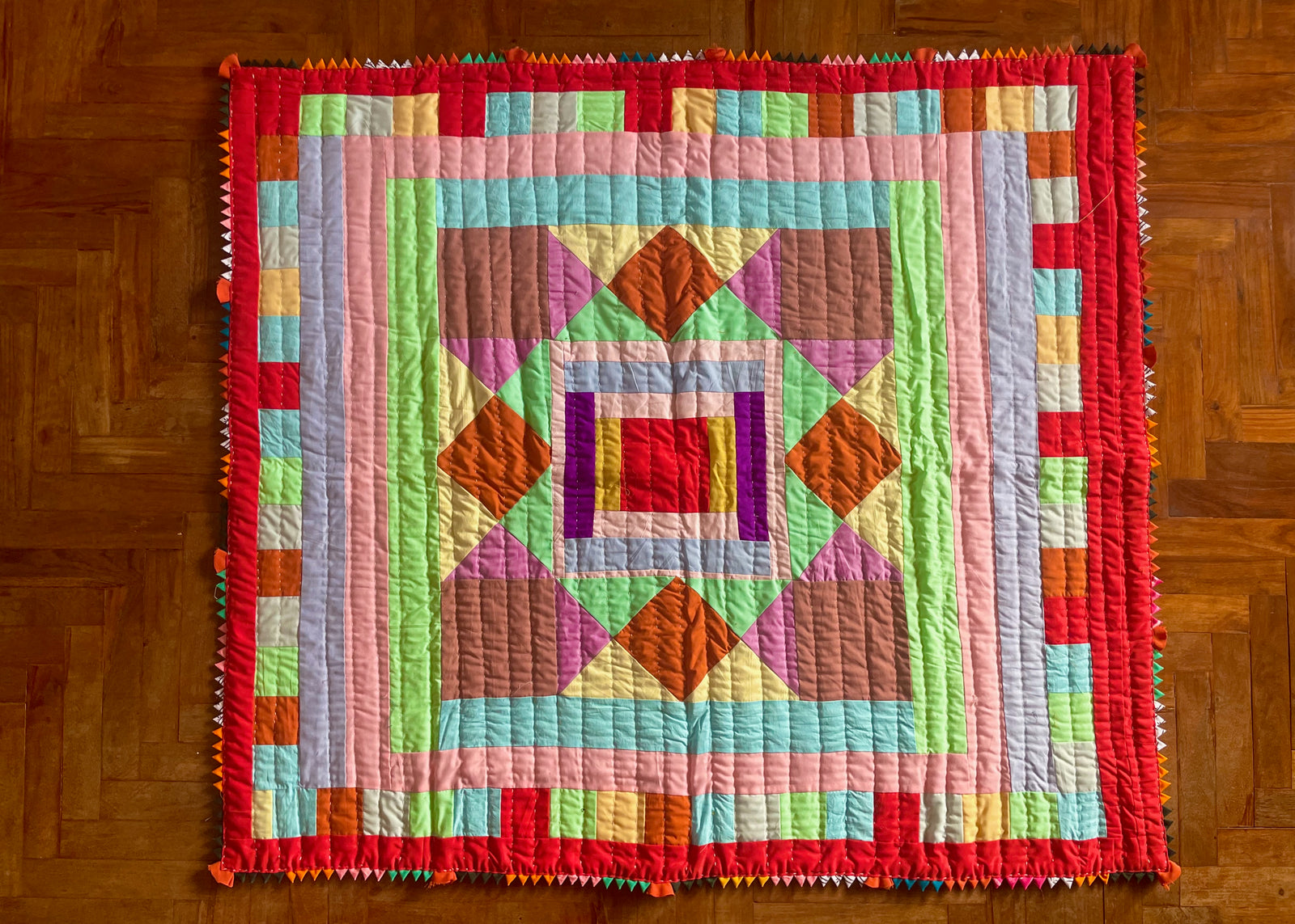 Baby Quilt- Lotus Garden