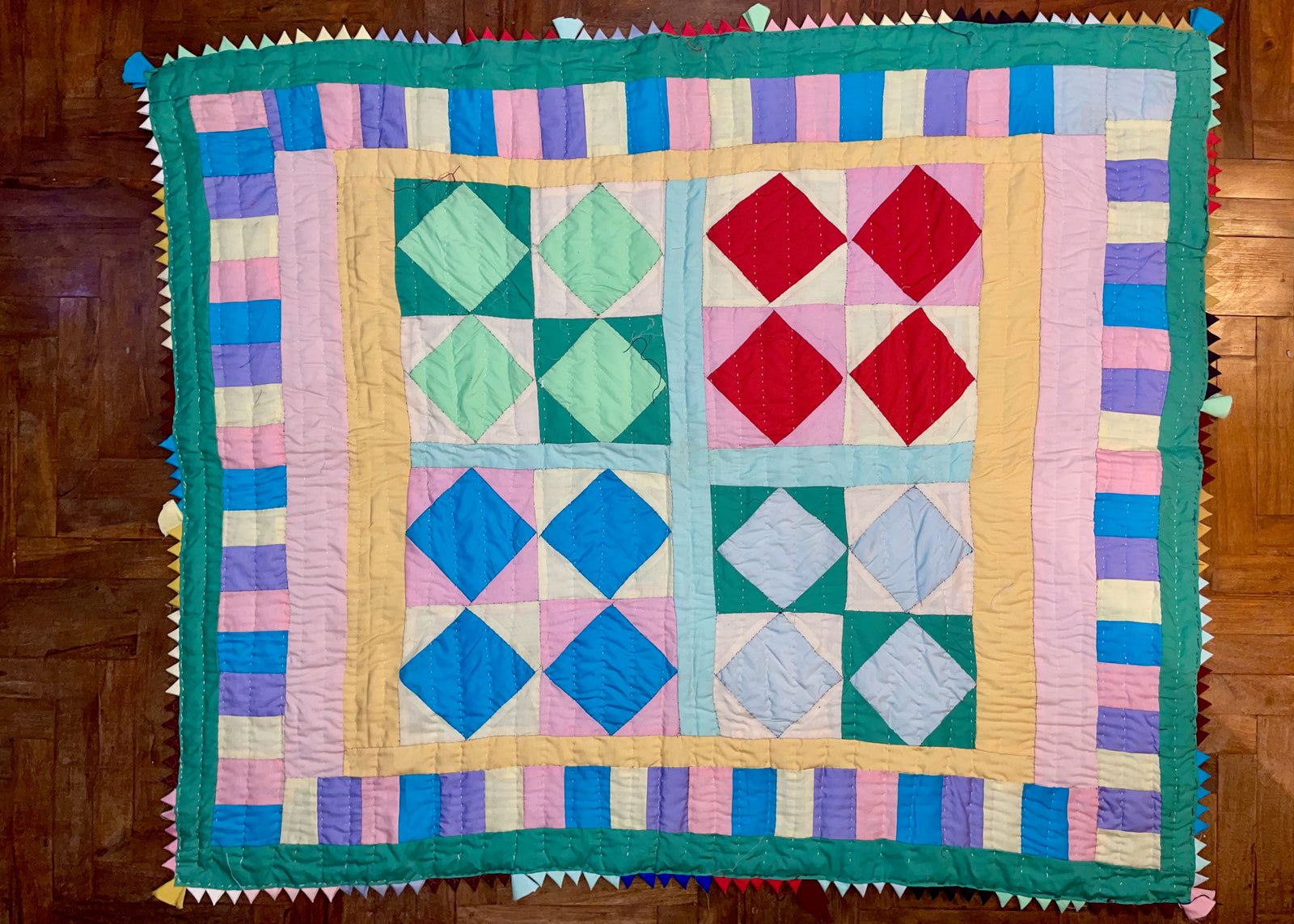 Baby Quilt- Perfect Diamonds