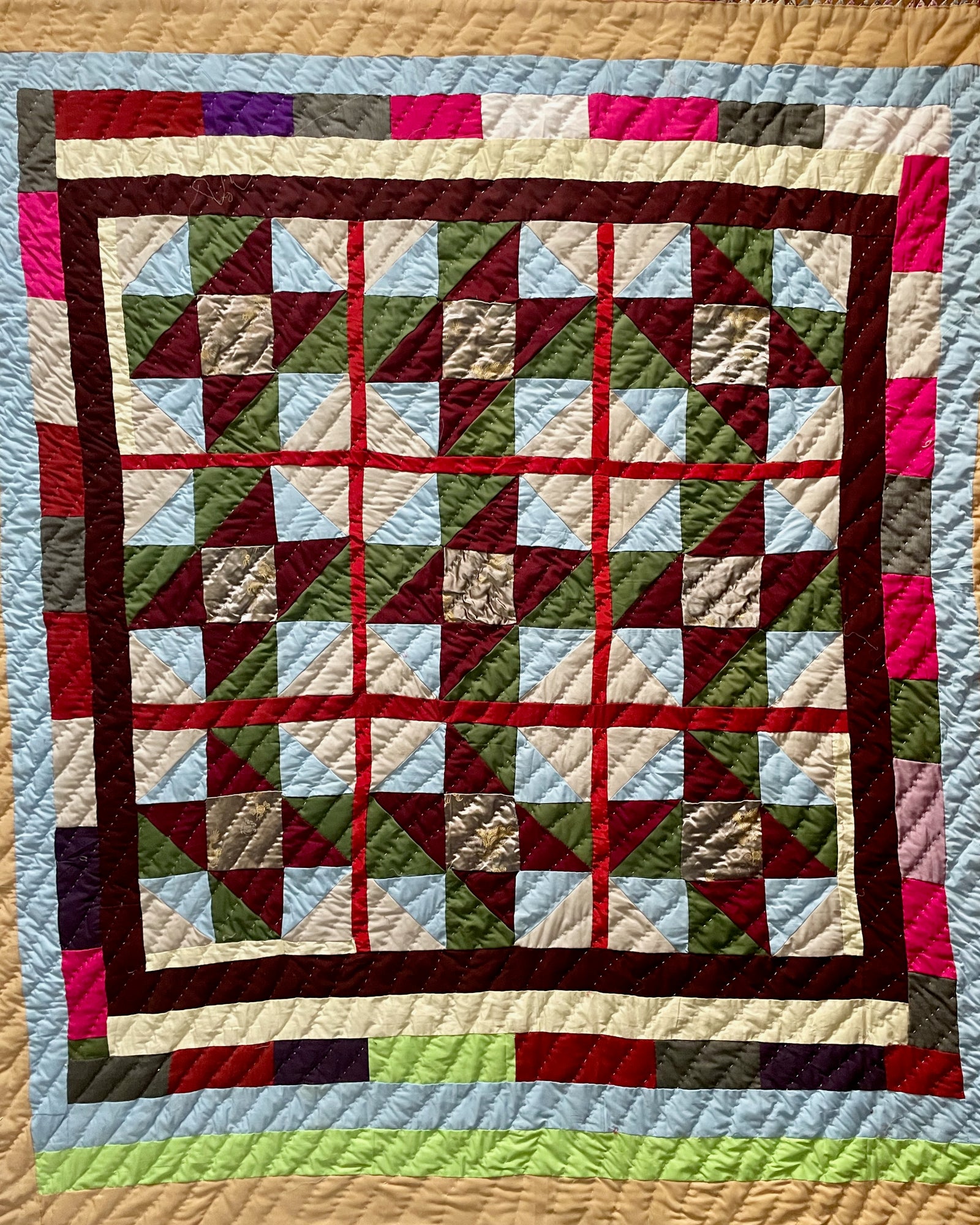 Fancy Quilt  - Autumn Criss-Cross