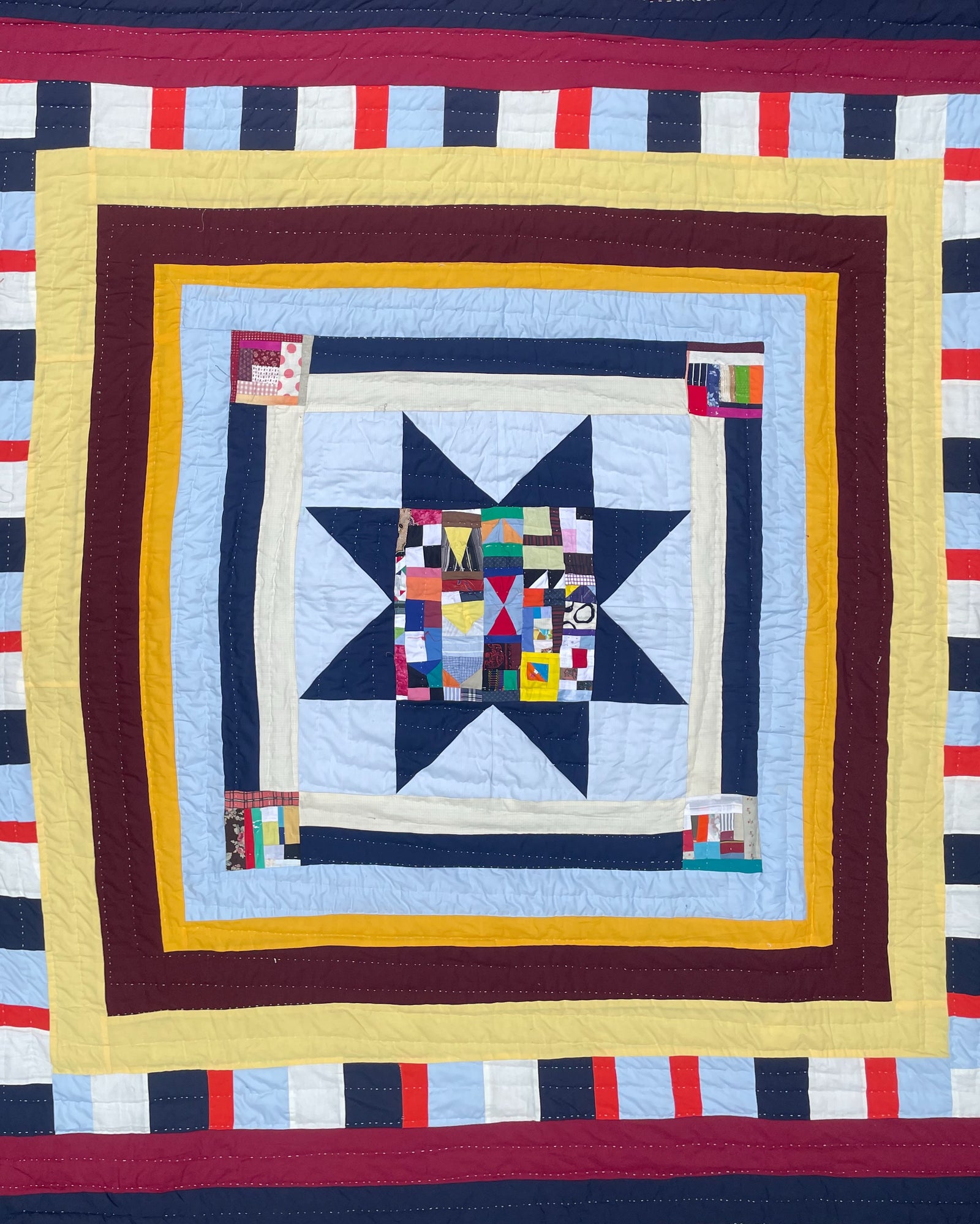 Fancy Quilt  - Star With the World Inside