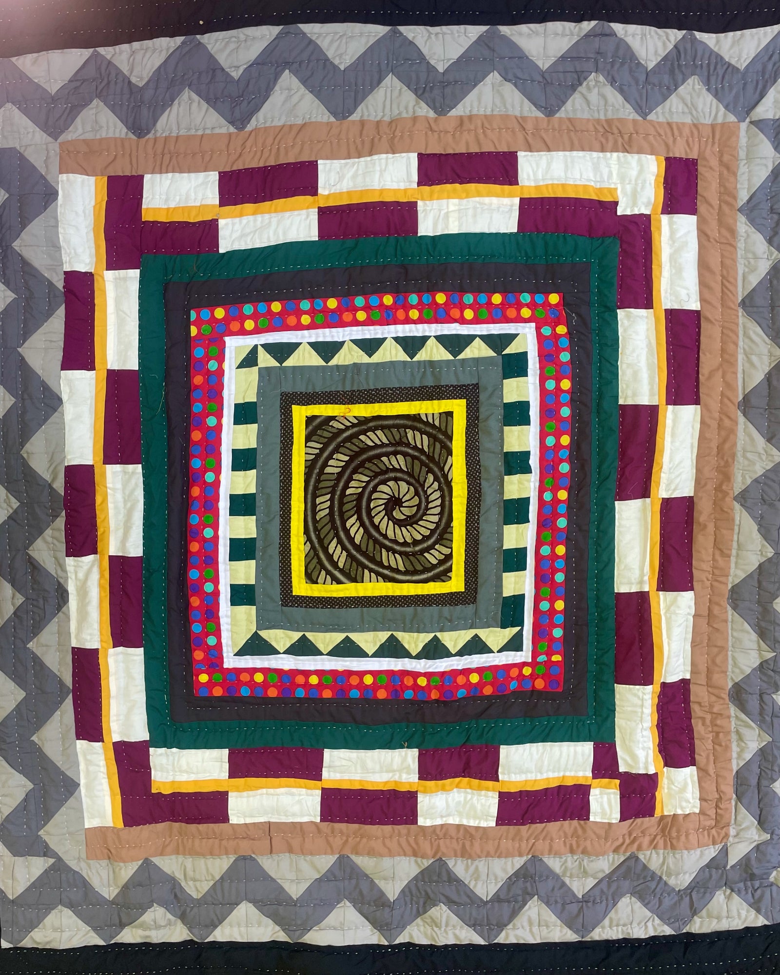 Fancy Quilt  - Spiraling Galaxy