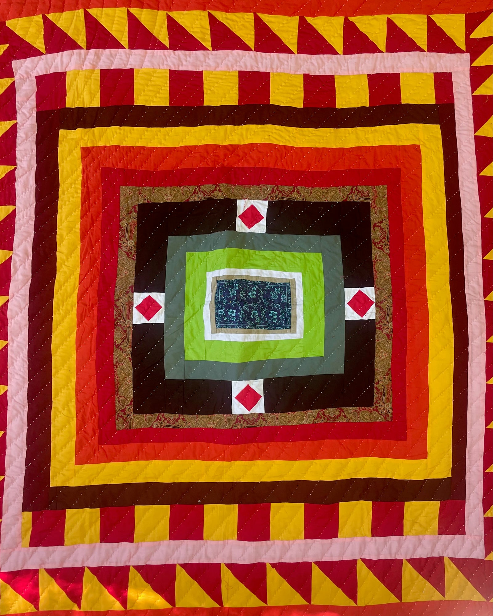 Fancy Quilt  - Women Gathering at the Well