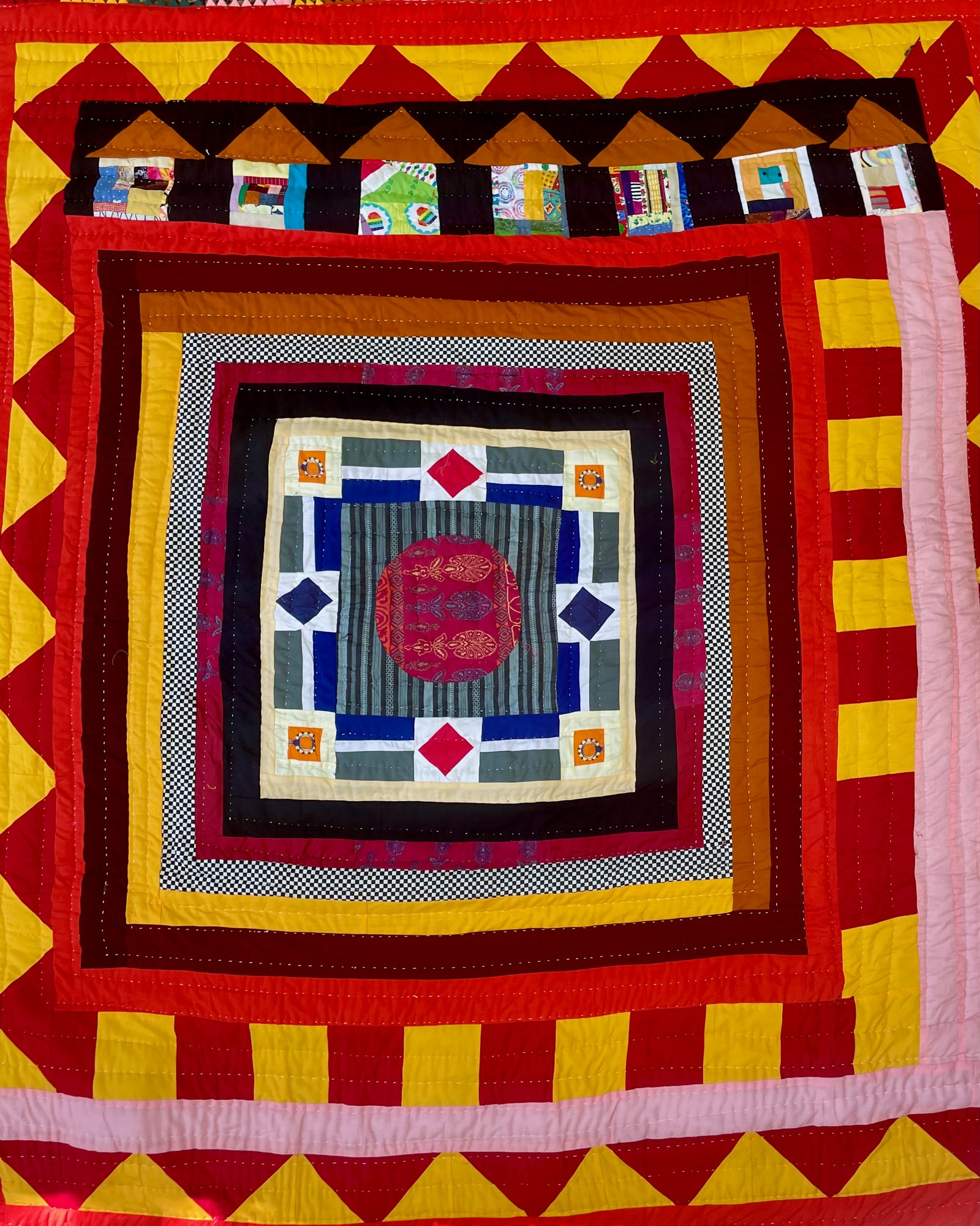 Fancy Quilt  - Dream Houses at Night